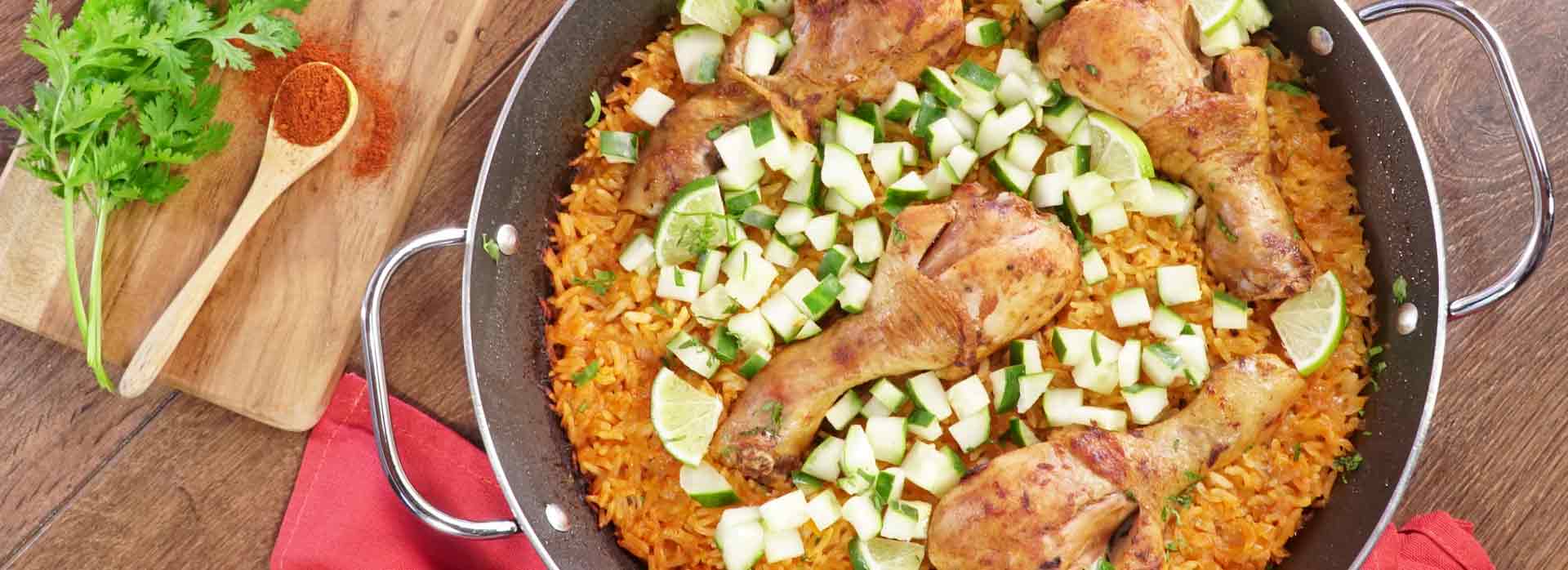 Receta Arroz estilo español con Muslos Friko